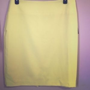 Alfani Yellow Pencil Skirt
